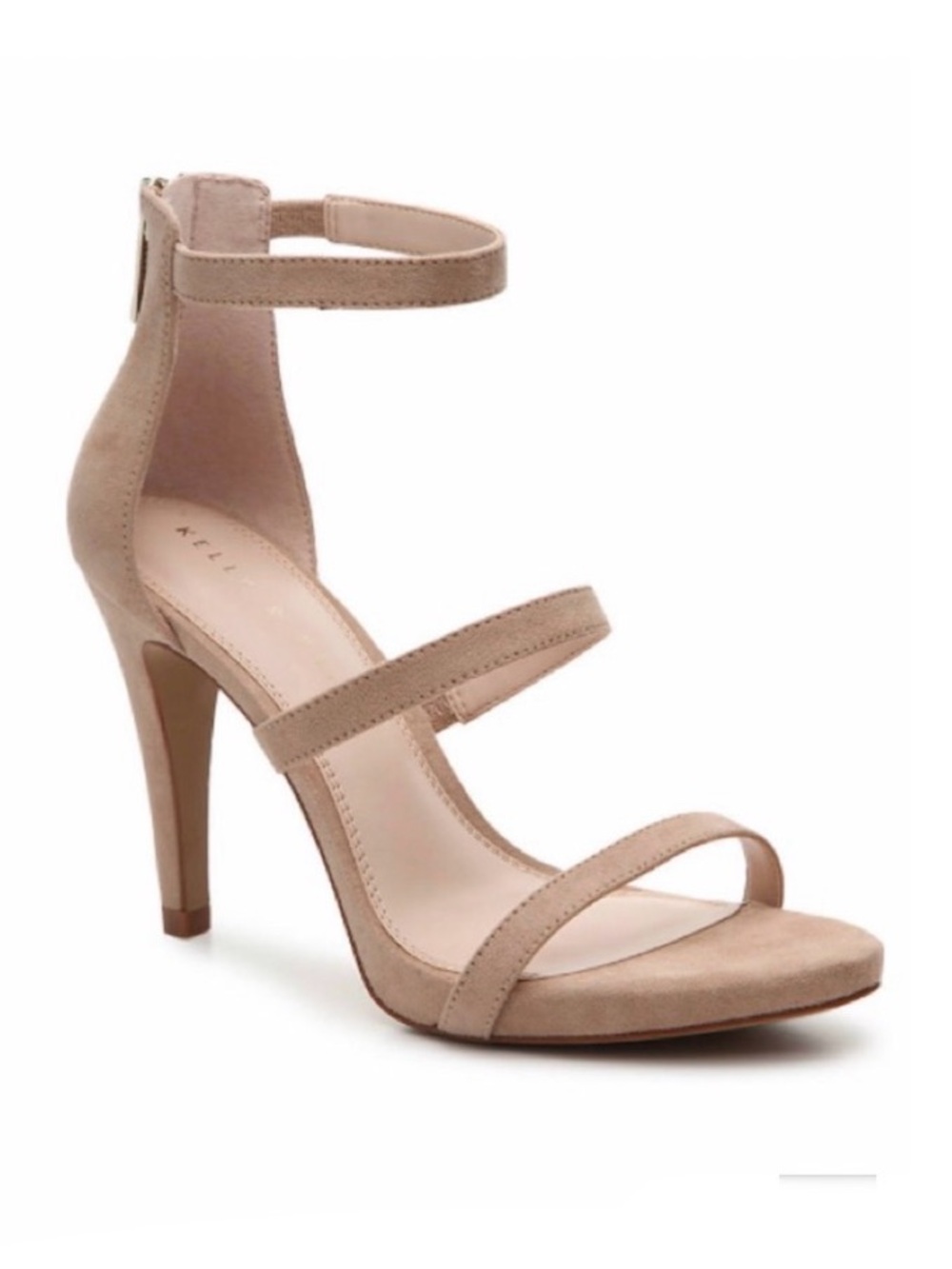 Kelly & Katie Courtnee Beige Heeled Sandals Size 10